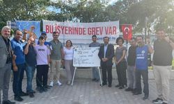 Greve çıkan işçilere sendikalardan ziyaret