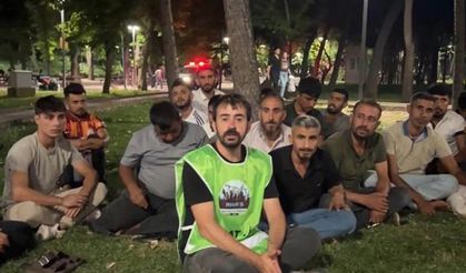 TOKİ işçileri parasını alamayınca eylem başlattı!