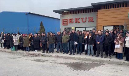 ESK’nın ithal sığır satışında kıyak geçtiği EKUR ET’te işçiler haklarını alamadıkları için eyleme başladı!