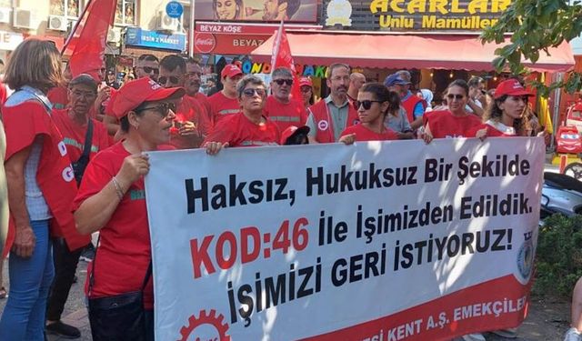 Karşıyaka Belediyesi işçileri direnişlerini sürdürüyor