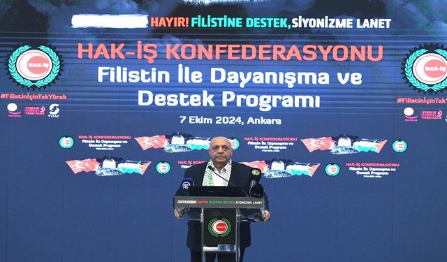 Soykırımın 365. gününde HAK-İŞ’ten Filistin’e 18 milyon yardım