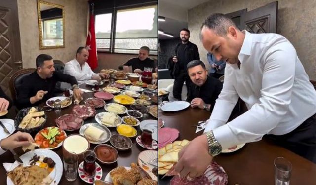 Belediye Başkanı'nın kahvaltı sofrası sosyal medyayı karıştırdı!