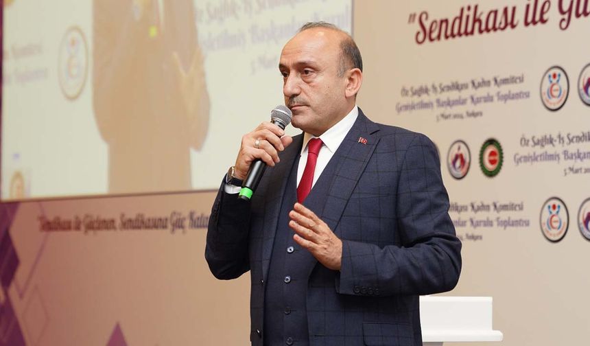 Öz Sağlık-İş Sendikası Genel Başkanı Devlet Sert: Ya işimizi ya eşimizi kaybedeceğiz!