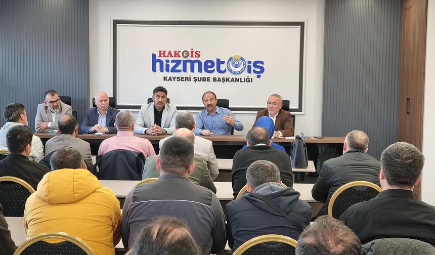 Hizmet-İş Sendikası Genel Başkan Yardımcısı Kayseri Şubenin temsilciler toplantısına katıldı!