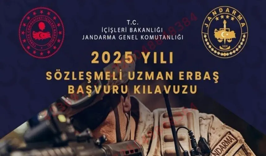 Jandarma Komutanlığı 8 bin uzman erbaş alacak! İşte detaylar...