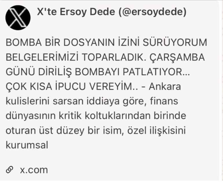 Ersoy Dede Kim Bu Bankaci